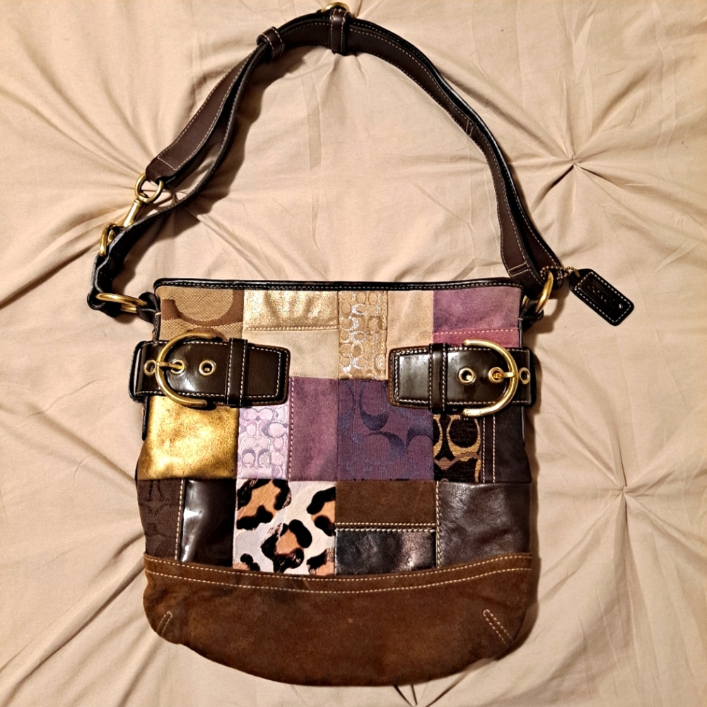 Coach Eva Holiday Patchwork Vintage Limited Edition Purse
